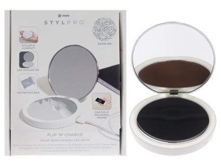 Stylpro Flip N Charge Power Bank Compact Led Mirror by Stylideas for Women - 1 Pc Mirror Online Hot Sale