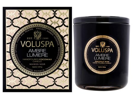 Maison Noir - Ambre Lumiere Classic by Voluspa for Unisex - 9.5 oz Candle Supply